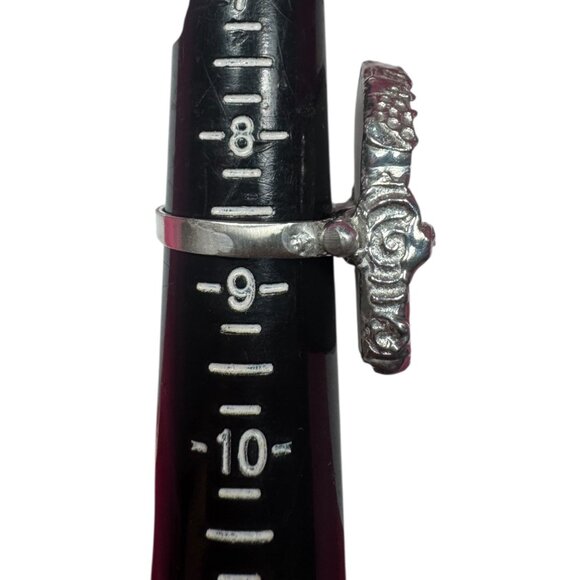 Hand Crafted Peter Rabbit Wedgewood Broken China Ring W/ Silver Spoon Bowl Band - Picture 6 of 12